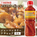 【6本】ジャーマンカリーケチャップ カレー ケチャップ スパイシー ポテト ソーセージ 卵料理 チーズ じゃがいも 調味料 まとめ買い ケンコーマヨネーズ