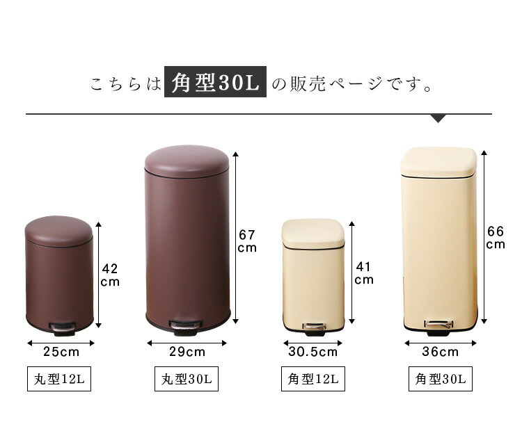 ゴミ箱 30L AFB-S30 ごみ箱 おしゃれ ふた付き ペダル ダストボックス ペール スリム 30リットル 縦型 キッチン 蓋付き フタ付き 大容量 リビング ペダル付き シンプル コンパクト 部屋 トイレ 洗面所 ミニ 空き缶 缶 ビン ペットボトル 新生活 一人暮らし【D】