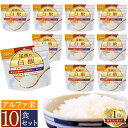 【10食セット】非常食 5年保存 防災食 セット アルファ米 白飯 SE101S