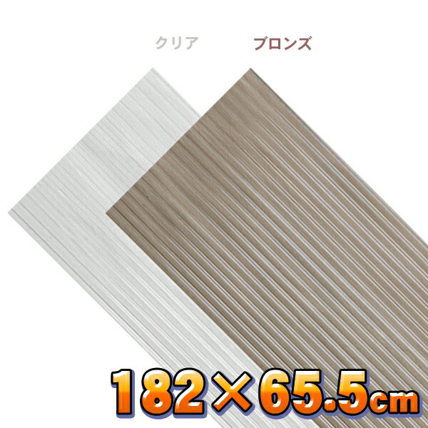 【10枚セット】軽量ポリカ波板6尺 NIPC-605 クリア・ブロンズ 【幅182×奥行65.5×高さ1cm】屋根材 壁材 DIY ポリカーボネート 収納 家具【アイリスオーヤマ】 1857