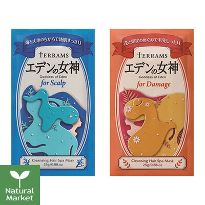 テラムス エデンの女神 お試しトライアル 25g ＜洗髪料/髪＆地肌用トリートメント＞forスカルプ forダメージ 石澤研究所