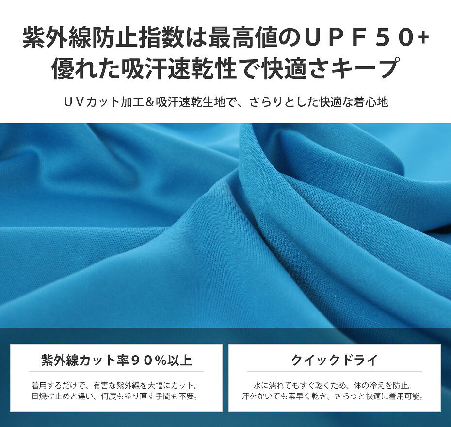 【送料無料】ラッシュガード メンズ 半袖 ルーズタイプ UPF50+ VAXPOT(バックスポット) ラッシュガード Tシャツ 水陸両用 VA-4017 BLU【UVカット ラッシュTシャツ】【ラッシュガード トレンカ ラッシュトレンカ サーフパンツ マリンシューズ と合わせて】[返品交換不可]