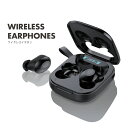 (秋セール5％OFF～)ワイヤレスイヤホン WIRELESS EARPHONES ブラック バッテリー残量表示 タッチ操作 無線 Type-C Bluetooth 5.1 IPX4 防滴 高音質 充電ケース付き 軽量 iOS/Android対応 装着感快適