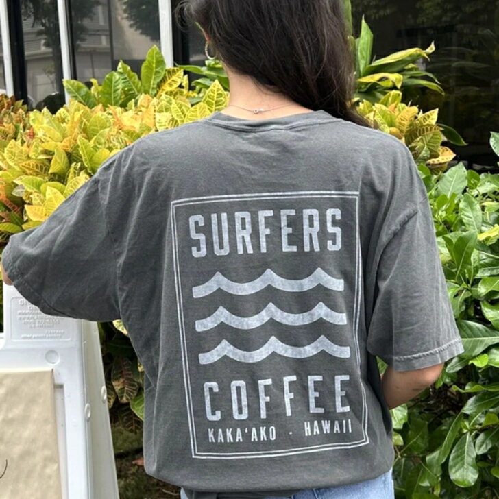 乐天商城 - 【SURFERS COFFEE BACK LOGO KAKAAKO ペッパー】　サーファーズコーヒー　Tシャツ　GRAY　グレー　ファッション　ハワイ