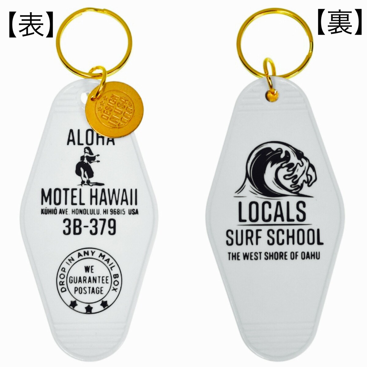 アメリカン雑貨　ハワイアン雑貨　キータグ　モーテルキー　キーホルダー　キーリング　アロハ　モーテ..