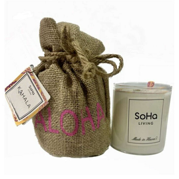【ハワイ直輸入 SoHa LIVING シグネチャーキャンドル カハラ】　ハワイ　SoHa LIVING　ソーハリビング　カハラ　シグネチャーキャンドル　アロマ　ハワイアン雑貨のサムネイル