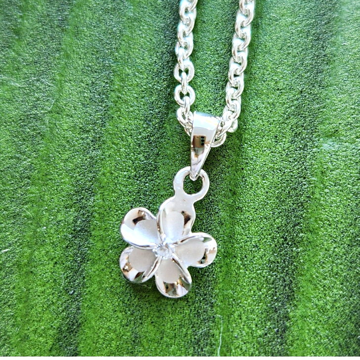 【Silver925 ペンダントヘッド】SILVER925　ハワイアンジュエリー　プルメリア　花...