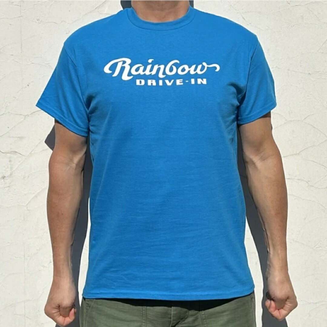 乐天商城 - 【Tシャツ Rainbow DRIVE-IN UNIFORM T】ブルー レインボードライブイン 青 ファッション ハワイ ハワイアン
