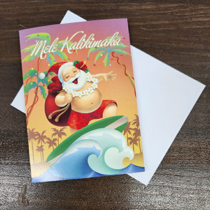 【ハワイ直輸入!! ISLAND HERITAGE クリスマスカード ジョリーウェーブ】　ハワイ ハワイアン雑貨
