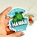 【Hawaii直輸入 LIVE ALOHA マグネット ホヌ】 マグネット ALOHA ホヌ ハワイ ハワイアン雑貨 文房具 事務用品 磁石
