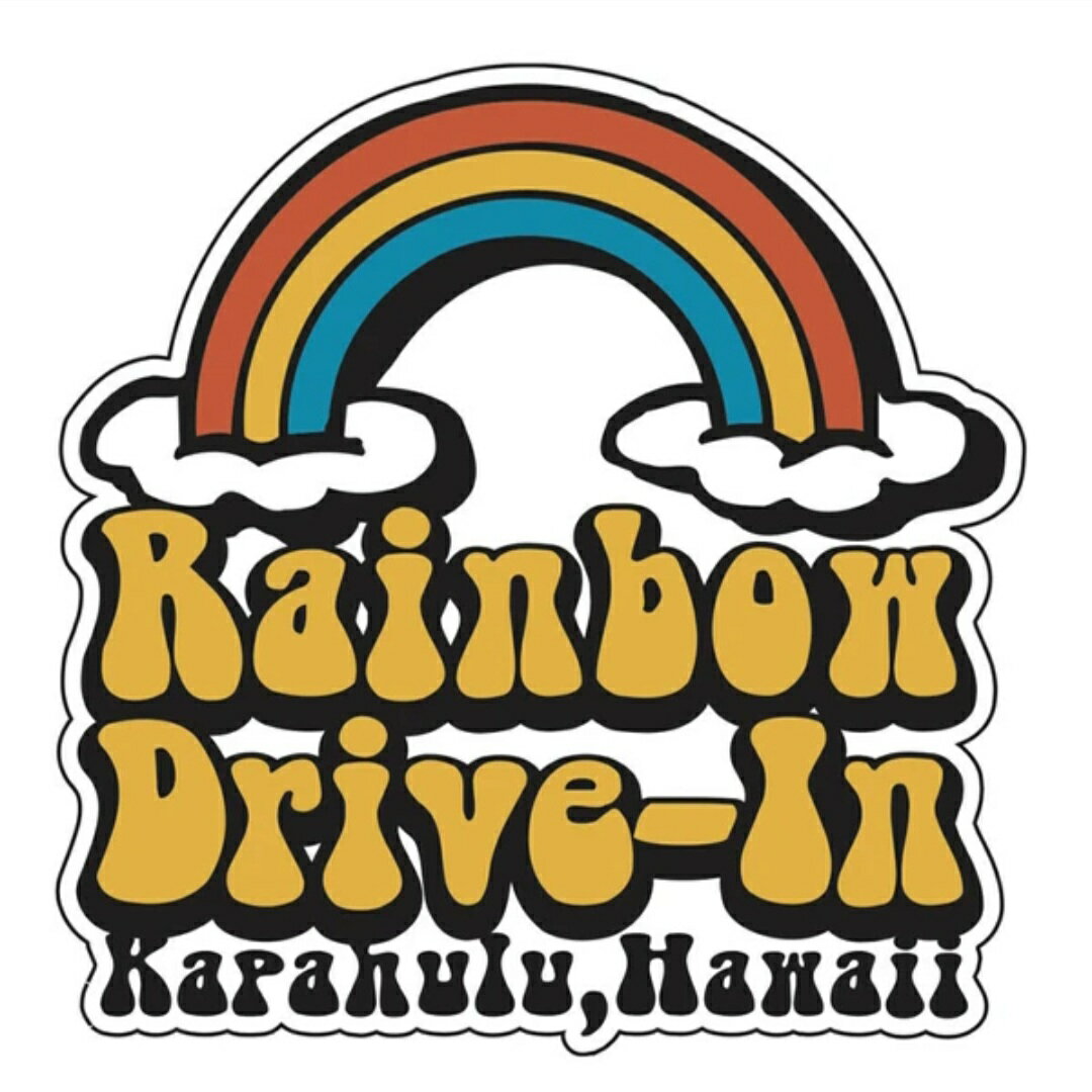 乐天商城 - 【Rainbow DRIVE-IN ステッカー クラウド】　ステッカー　レインボードライブイン　シール　ハワイ　ハワイアン雑貨