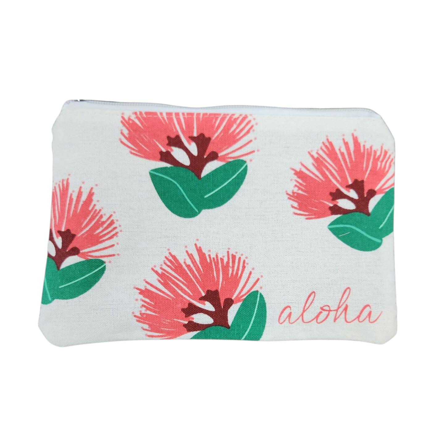 乐天商城 - 【ハワイ直輸入!キャンバスポーチ オヒアレフア】 ポーチ アロハ ハワイアン アロハ ハワイアン雑貨 小物入れ コンパクト