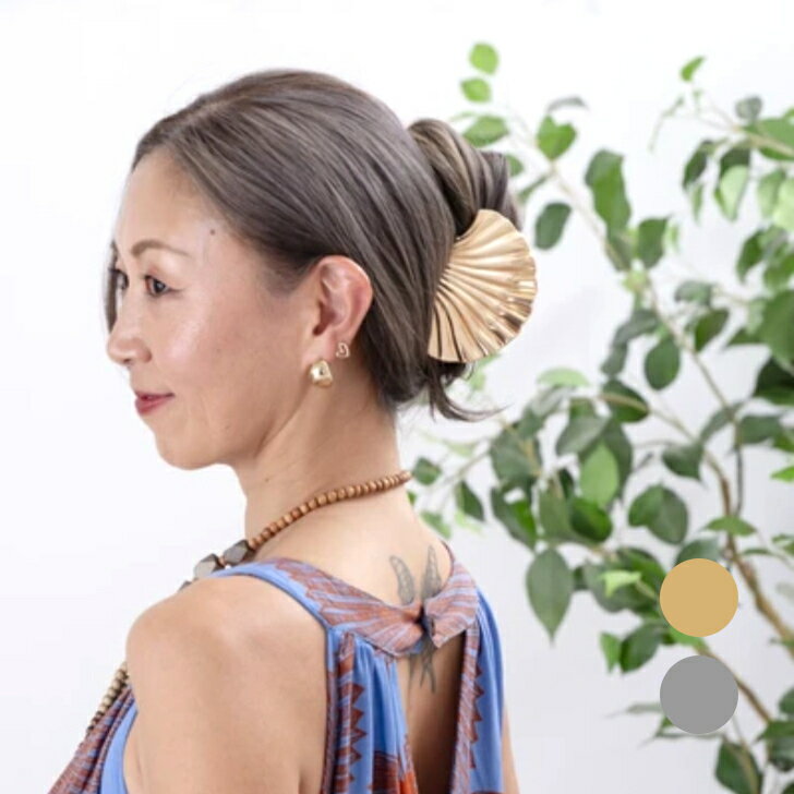 乐天商城 - 【シェル バンスクリップ】ヘアクリップ　バンスクリップ　シェル　貝殻　ハワイアン　ハワイアン雑貨