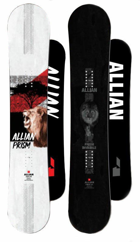 在庫限り最終特価 ALLIAN SNOWBOARD PRISM & PRISM INVISIBLE @75000 アライアン スノーボード 正規代理店商品 