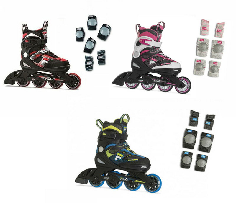 FILA JR. INLINE SKATE [ フィラ ジュニア インラインスケート & プロテクター セット J-ONE @22000] 【正規代理店商…