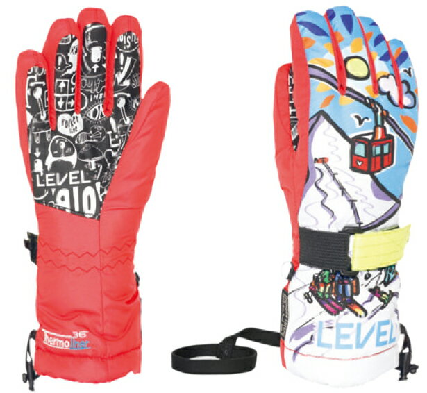 LEVEL GLOVES [ JUNIOR GLOVES @9000] レベル ジュニア キッズ SKI スキー スノボ グローブ 【正規代理店商品】