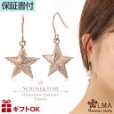 ハワイアンジュエリー ピアス フック サージカルステンレス316 ピンクゴールド スクロール 波 スター モチーフ 星 両耳用 プレゼント 誕生日 記念日 【送...