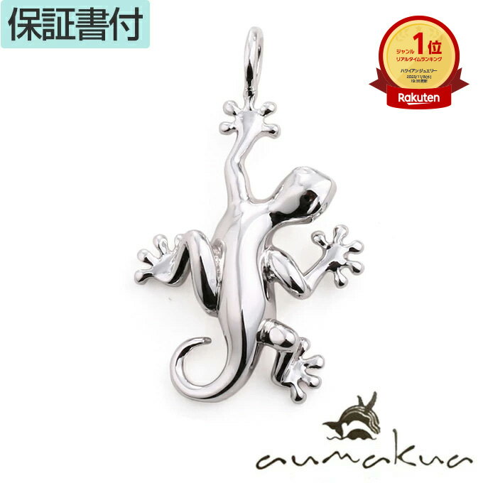 【P5+クーポン有】ハワイアンジュエリー ネックレス ペンダントトップ ヘッド シルバー925 ロジウム 加工 メンズ レディース ゲッコー ヤモリ やもり ト...