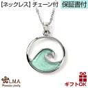 【母の日】 ハワイアンジュエリー ネックレス 【チェーン付】 ペンダントトップ ヘッド ステンレス レジン 合金 ブルー 水色 メンズ レディース 波 スクロー...