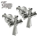 ハワイアンジュエリー ピアス シルバー925 ジルコニア LONO ロノ メンズ レディース クロス 十字架 波 プルメリア 彫りブランド プレゼント 誕生日 ...