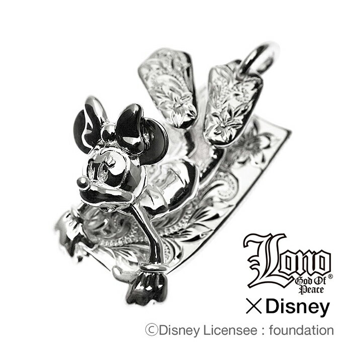 ハワイアンジュエリー ネックレス ペンダントトップ ヘッド シルバー925 LONO ロノ ディズニー Disney コラボ | ミニー minnie ボディーボード サーフィン ペア プルメリア 波 メンズ レディース ブランド プレゼント 誕生日 記念日  カップル ギフト lmaハワイ