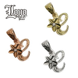 ハワイアンジュエリー ネックレス ペンダントトップ ヘッド 14K イエロー ピンク ホワイト ゴールド ダイヤモンド LONO ロノ | イニシャル C プルメリア 花 波 レディース ブランド プレゼント 誕生日 記念日 【送料無料】 おしゃれ 人気 ハワジュ カップル ギフト