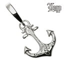 【P5+クーポン有】ハワイアンジュエリー ネックレス ペンダントトップ ヘッド 14K ホワイト ゴールド LONO ロノ アンカー イカリ 碇 スクロール 波...