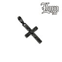 ハワイアンジュエリー ネックレス ヘッド シルバー925 ブラック ロジウム コーティング LONO ロノ 十字架 クロス 黒 スクロール 波 プルメリア メン...
