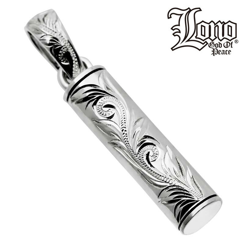 【P5+クーポン有】ハワイアンジュエリー ネックレス トップ ヘッド シルバー925 LONO ロノ スティック スクロール 波 マイレ リーフ プルメリア メ...