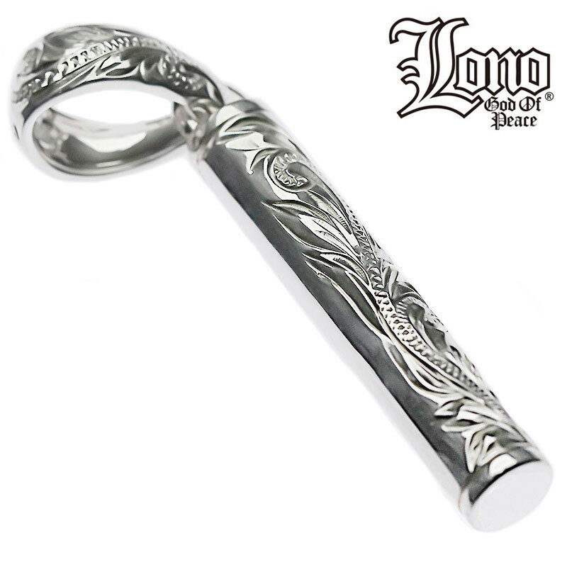 【P5+クーポン有】ハワイアンジュエリー ネックレス トップ ヘッド シルバー925 LONO ロノ スティック スクロール 波 マイレ プルメリア メンズ レ...