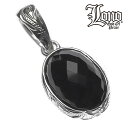 ハワイアンジュエリー ネックレス トップ ヘッド シルバー925 ブラック ジルコニア LONO ロノ 黒 スクロール 波 プルメリア メンズ レディース ブラ...