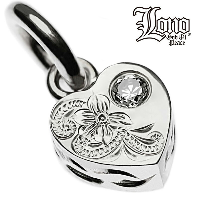 【P5+クーポン有】ハワイアンジュエリー ネックレス ペンダントトップ ヘッド シルバー925 クリア ジルコニア LONO ロノ ハート プルメリア 波 プチ...