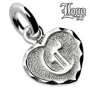 ハワイアンジュエリー ネックレス ペンダントトップ ヘッド シルバー925 LONO ロノ ハート イニシャル C 浮彫り ダイヤモンドカット 波 メンズ レデ...