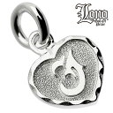 ハワイアンジュエリー ネックレス ペンダントトップ ヘッド シルバー925 LONO ロノ ハート イニシャル J 浮彫り ダイヤモンドカット 波 メンズ レデ...