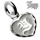 ハワイアンジュエリー ネックレス ペンダントトップ ヘッド シルバー925 LONO ロノ ハート イニシャル Y 浮彫り ダイヤモンドカット 波 メンズ レデ...