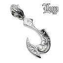 ハワイアンジュエリー ネックレス ペンダントトップ ヘッド シルバー925 LONO ロノ フィッシュフック 釣り針 キノラウ 波 プルメリア メンズ レディー...