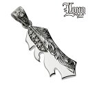ハワイアンジュエリー ネックレス ペンダントトップ ヘッド シルバー925 クリア ジルコニア LONO ロノ フェザー 羽根 鳥の羽根 波 スクロール プルメ...