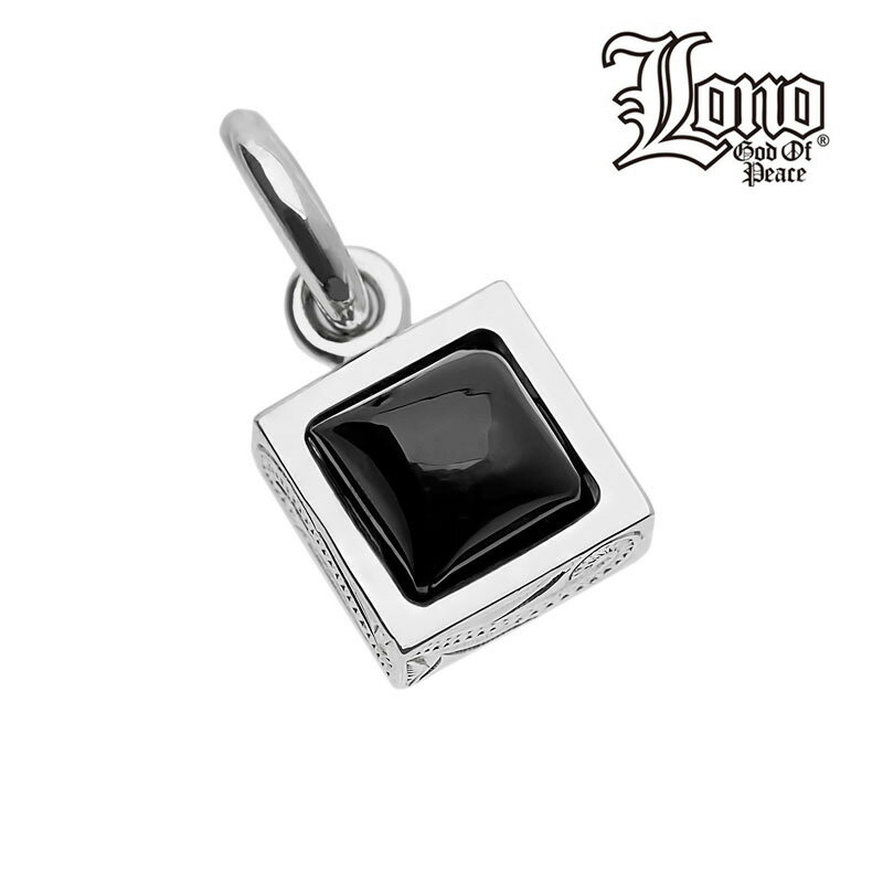 【P5+クーポン有】ハワイアンジュエリー ネックレス ペンダントトップ ヘッド シルバー925 ブラックスター LONO ロノ スクエア 石 波 スクロール プ...