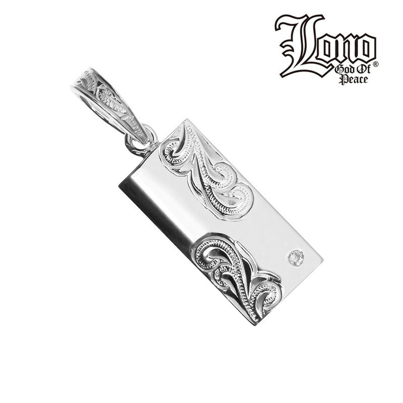 【P5+クーポン有】ハワイアンジュエリー ネックレス ペンダントトップ ヘッド シルバー925 クリア ジルコニア LONO ロノ プレート 波 プルメリア メ...