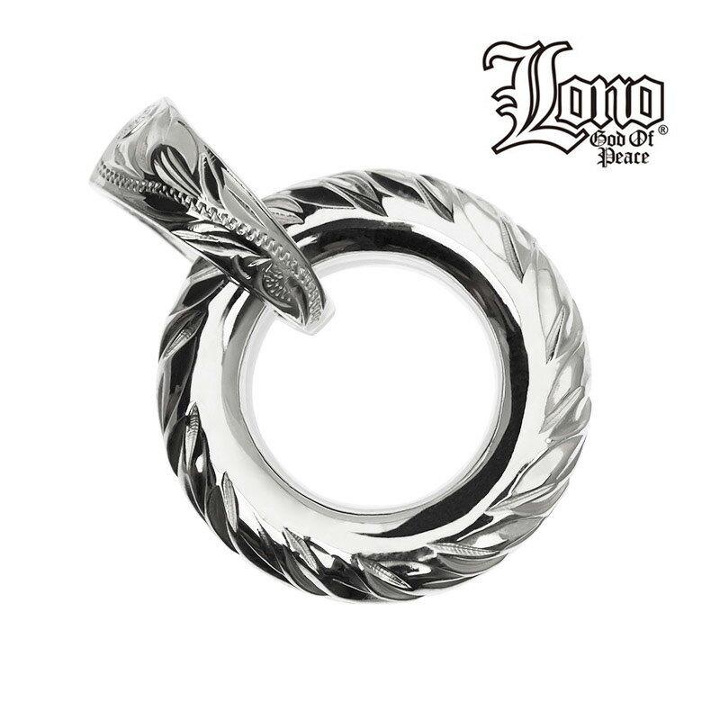 【19:59までP10】ハワイアンジュエリー ネックレス ペンダントトップ ヘッド シルバー925 LONO ロノ サークル 円 輪 マイレ リーフ 波 プルメ...