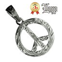 【19:59までP10】ハワイアンジュエリー ネックレス ペンダントトップ ヘッド シルバー925 クリア ジルコニア LONO ロノ ピースマーク 波 プルメ...