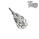 ハワイアンジュエリー ネックレス ペンダントトップ ヘッド シルバー925 LONO ロノ ティアドロップ しずく プルメリア 花 リーフ Sサイズ ペア 波 ...