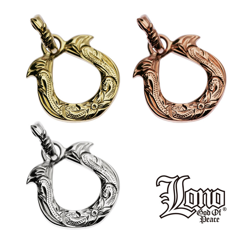 ハワイアンジュエリー ネックレス ペンダントトップ ヘッド 14K イエロー ピンク ホワイト ゴールド LONO ロノ 馬蹄形 ホースシュー 馬 蹄 プルメリア 花 波 スクロール メンズ レディース ブランド プレゼント 誕生日 記念日 【送料無料】 おしゃれ カップル ギフト