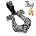 ハワイアンジュエリー ネックレス ペンダントトップ ヘッド シルバー925 ブラック ロジウム LONO ロノ 馬蹄形 ホースシュー 馬 黒 プルメリア 波 メ...