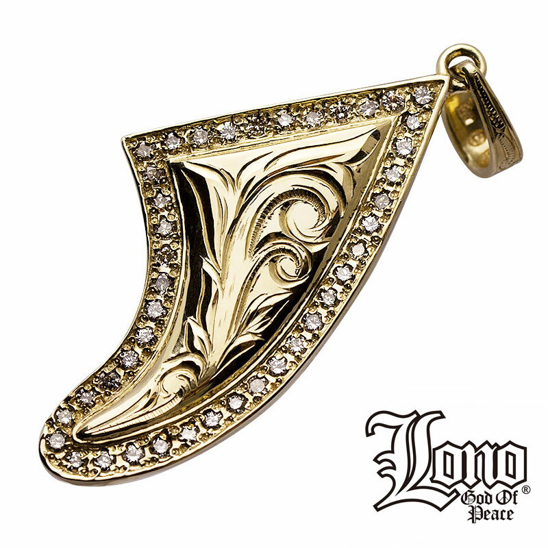 ハワイアンジュエリー ネックレス ペンダントトップ ヘッド 14K イエロー ピンク ホワイト ゴールド ダイヤモンド LONO ロノ | イルカ 背ヒレ サーフボード ドルフィン いるか 波 プルメリア メンズ レディース ブランド プレゼント 誕生日 記念日 【送料無料】 ギフト