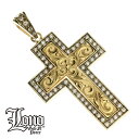 ハワイアンジュエリー ネックレス ペンダントトップ ヘッド 14K イエロー ピンク ゴールド ダイヤモンド LONO ロノ | 十字架 クロス プルメリア 花 スクロール 波 メンズ レディース ブランド プレゼント 誕生日 記念日 【送料無料】 おしゃれ 人気 カップル ギフト