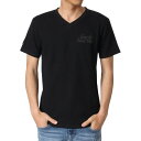 【アウトレット】ガッチャ Gotcha ワッフルワンポイント刺繍V-Tee (クロ)