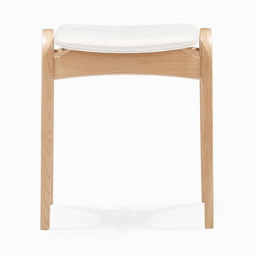 IDC OTSUKA/大塚家具 スツール 202 革Nアイボリー/NAブナ (ナチュラル)【返品不可商品】