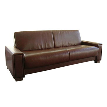 IDC OTSUKA/大塚家具 ソファベッド カフェ サイズ1600/1960 ラムレザー(ダークブラウン)【返品不可商品】