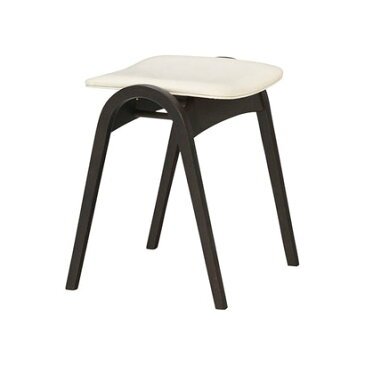 IDC OTSUKA/大塚家具 スツール 202 PVCBE/DBナラ (ダークブラウン)【返品不可商品】